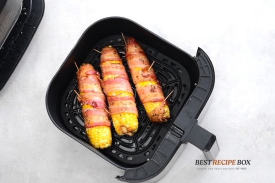 Cooked corn in air fryer