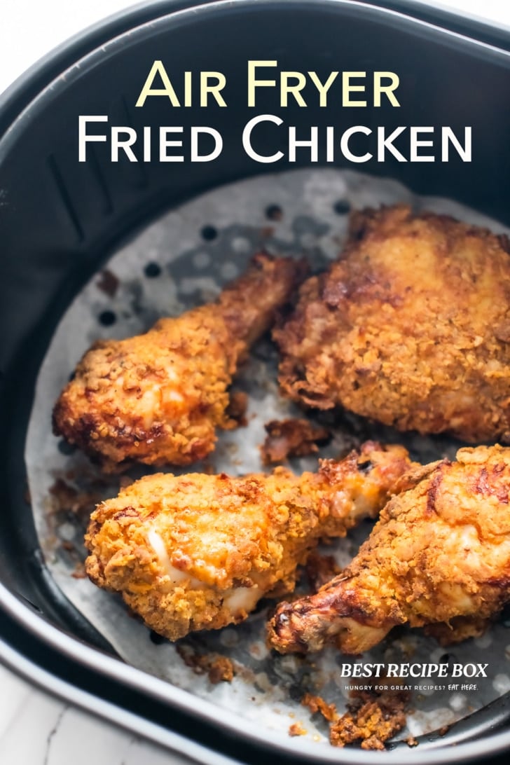 Air Fryer Fried Chicken Recipe CRISPY Buttermilk Style | Best Recipe Box