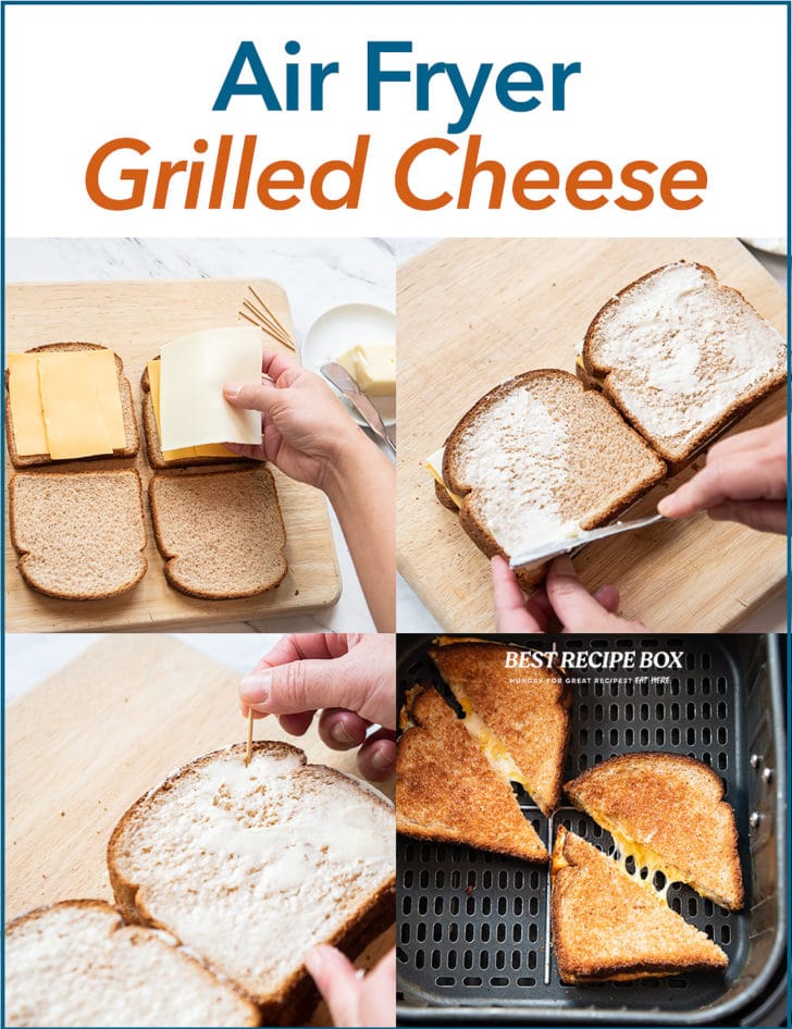 Air Fryer Grilled Cheese Sandwich Easy Cheese Melt | Best Recipe