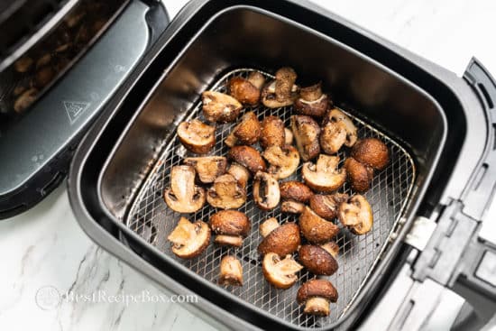 Easy Air Fryer Mushrooms Recipe in Air Fryer | @bestrecipebox