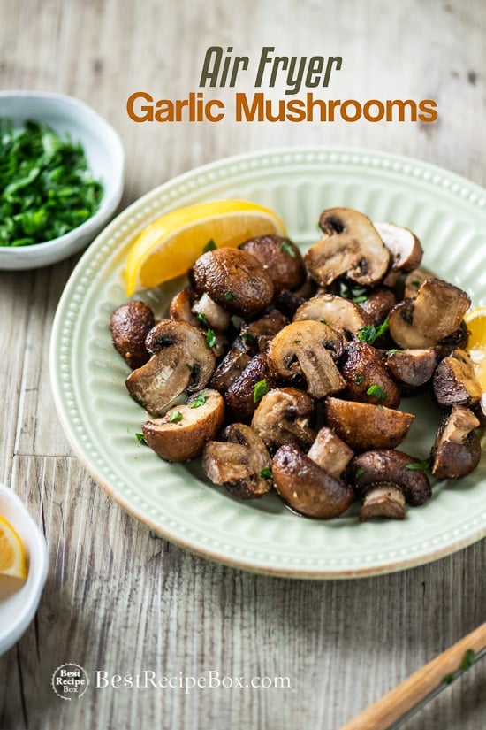 Air Fryer Mushrooms Recipe (Easy & Crispy)