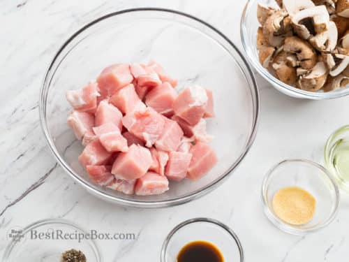 Air Fryer Pork Chop Bites @BestRecipeBox