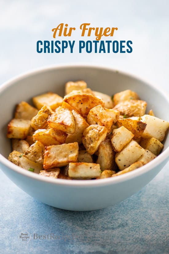 Air Fryer Roast Potatoes Recipe in bowl