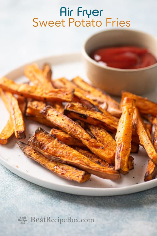 Air Fryer Sweet Potato Fries Recipe @BestRecipeBox