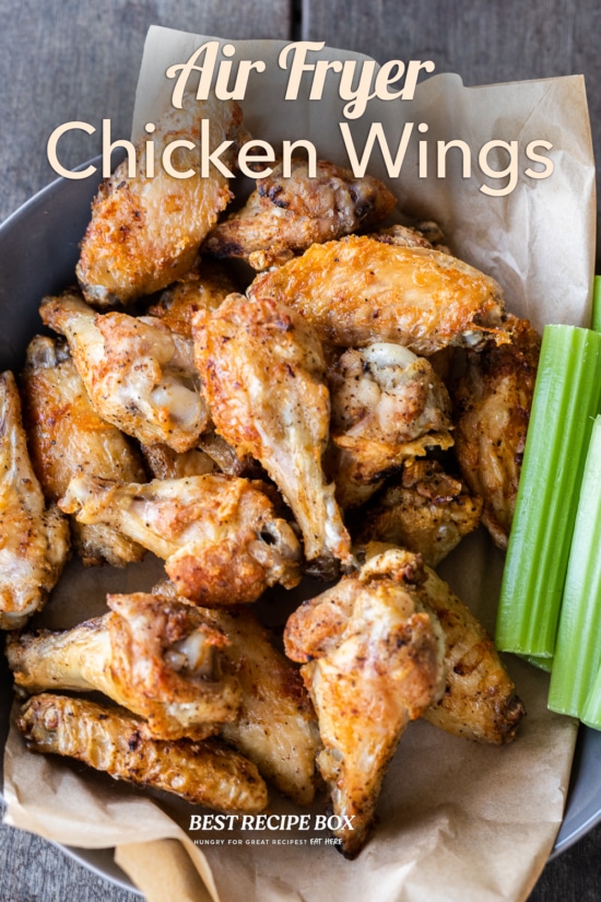 air fried chicken wings in bowl