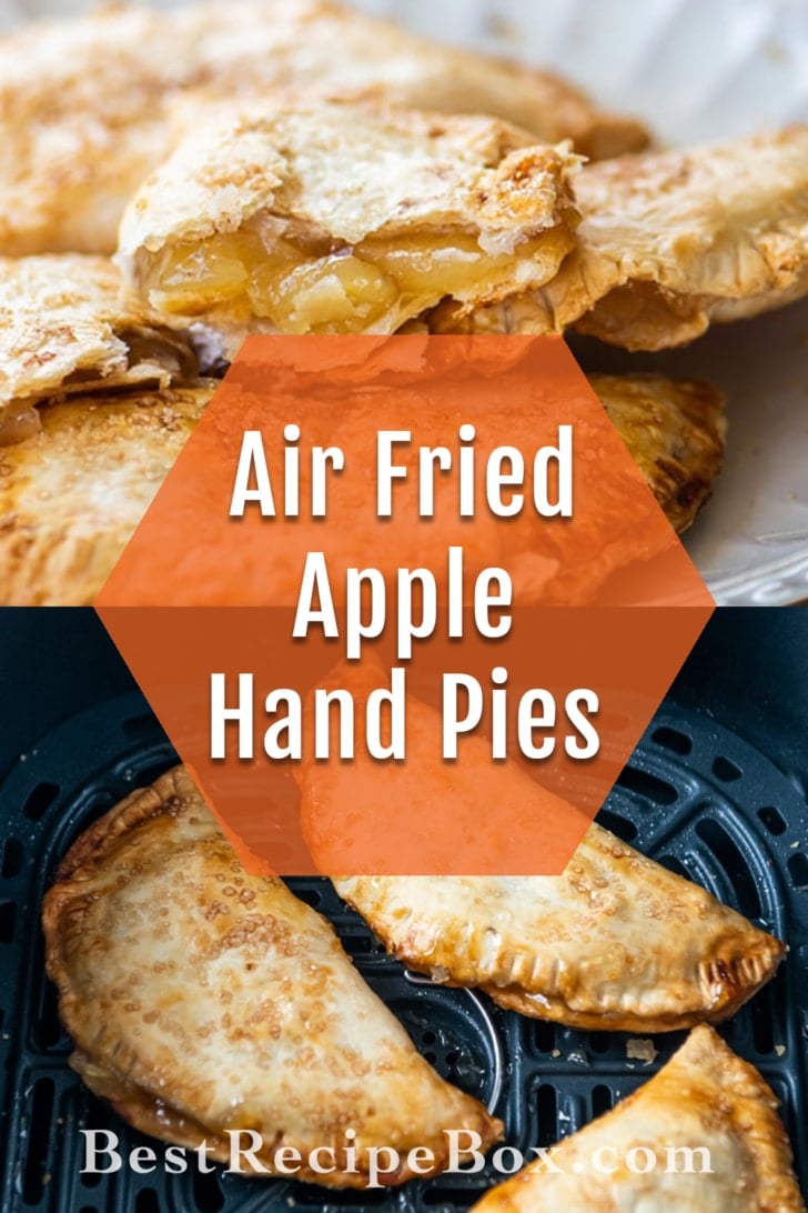 Apple hand pies in air fryer collage