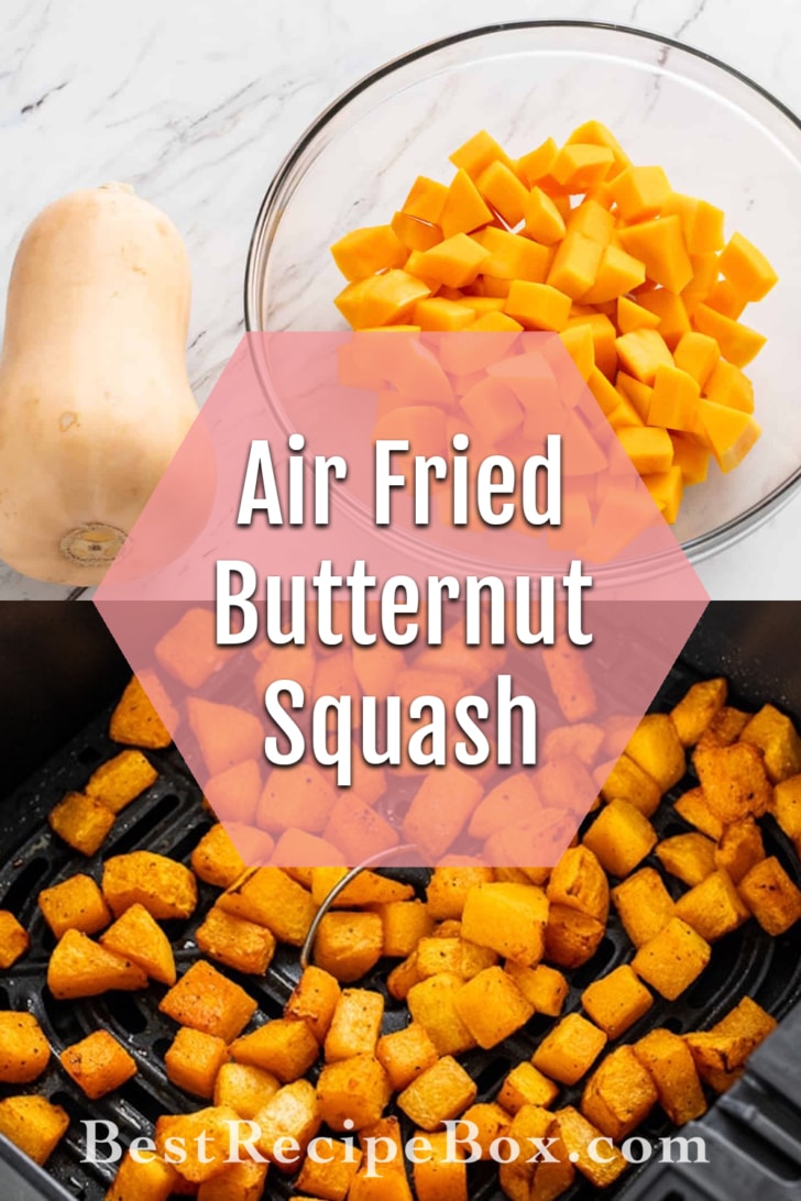 Air Fryer Butternut Squash collage