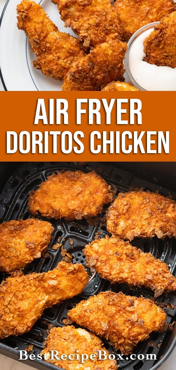 Air Fryer Doritos Crusted Chicken Strips Recipe | BestRecipeBox.com