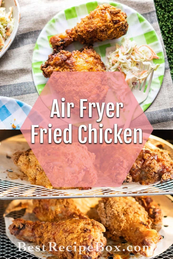 Air Fryer Fried Chicken collage