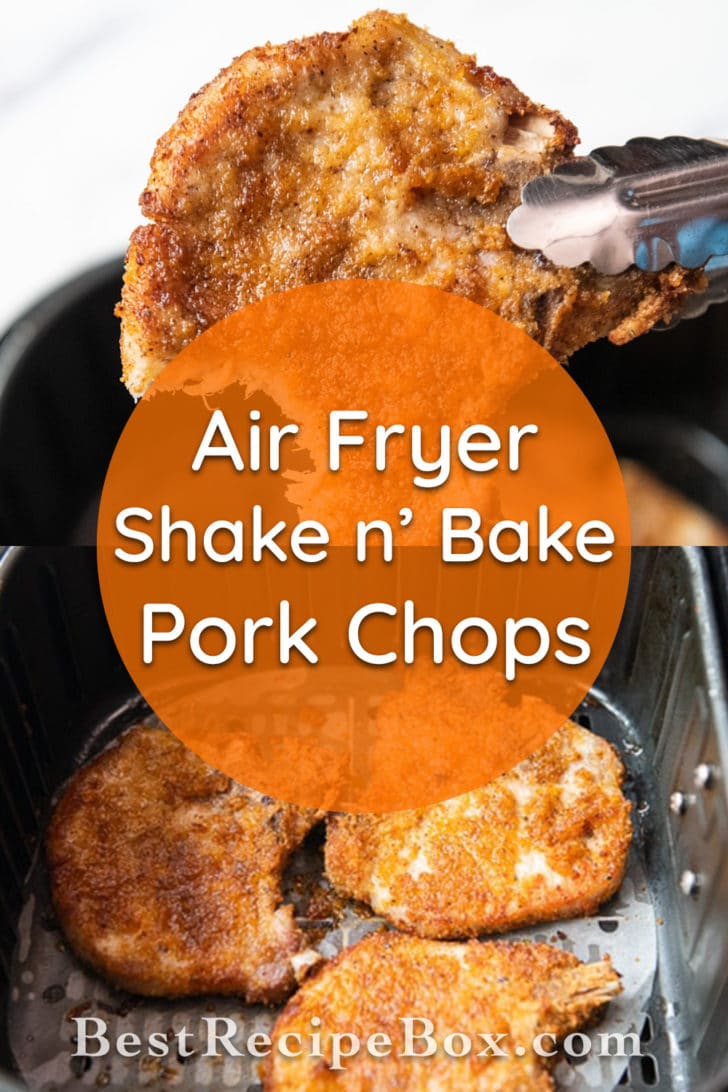 Air Fryer Shake N Bake Pork Chops Recipe | BestRecipeBox.com