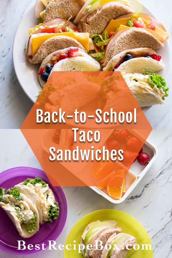 Back to School Taco Sandwiches collage