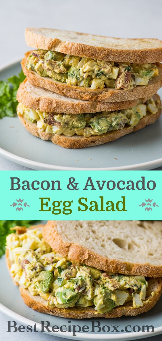 Bacon Avocado Egg Salad Recipe Best Egg Salad Recipe | @bestrecipebox