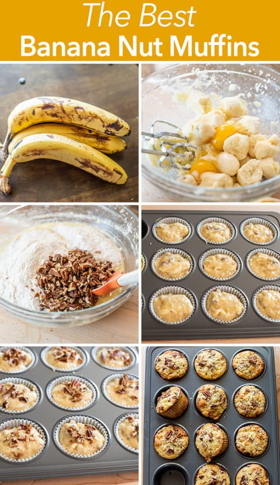 Best Banana Nut Muffins Recipe step by step 