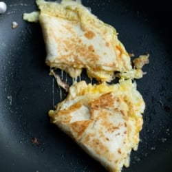 Breakfast Taco-Dilla with Egg Cheese Taco Quesadilla | BestRecipeBox.com