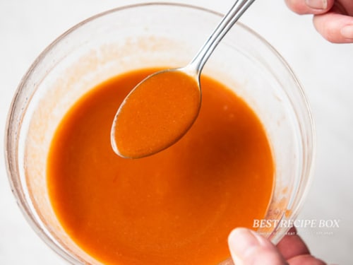 Spoonful of sauce