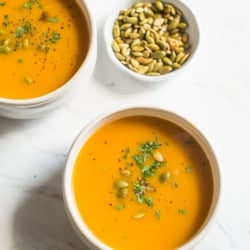 Easy 2-Ingredient Butternut Squash Soup Recipe that's quick and delicious! | @bestrecipebox