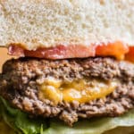 Cheddar Cheese-Stuffed Burgers-Juicy Lucy Hamburgers Cheeseburger Recipe | @bestrecipebox