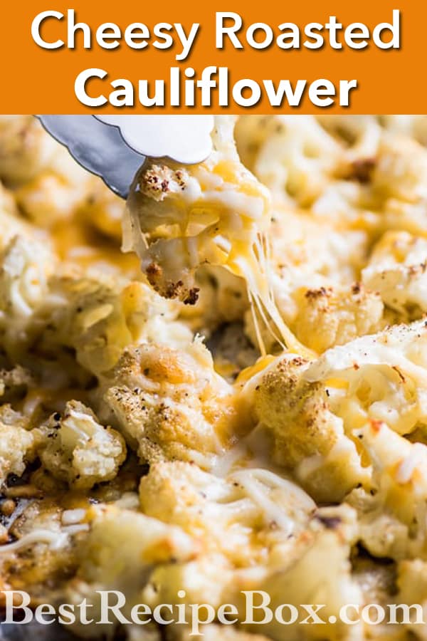 Cheesy Roasted Cauliflower Recipe is Low Carb and Delicious | @bestrecipebox