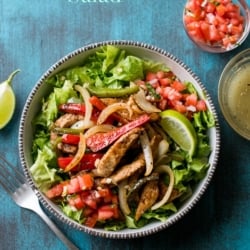 Chicken Fajita Salad Recipe | @bestrecipebox