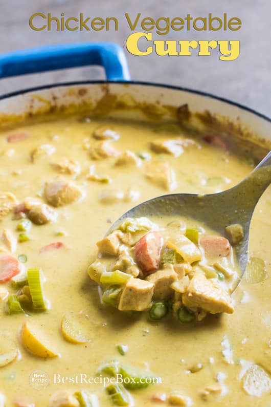 Veggie Chicken Curry Recipe that's AMAZING, delicious and easy! | @bestrecipebox
