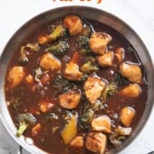 Skillet Chicken and Broccoli Stir Fry Recipe | BestRecipeBox.com