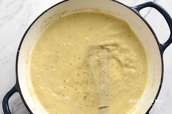whisking sauce