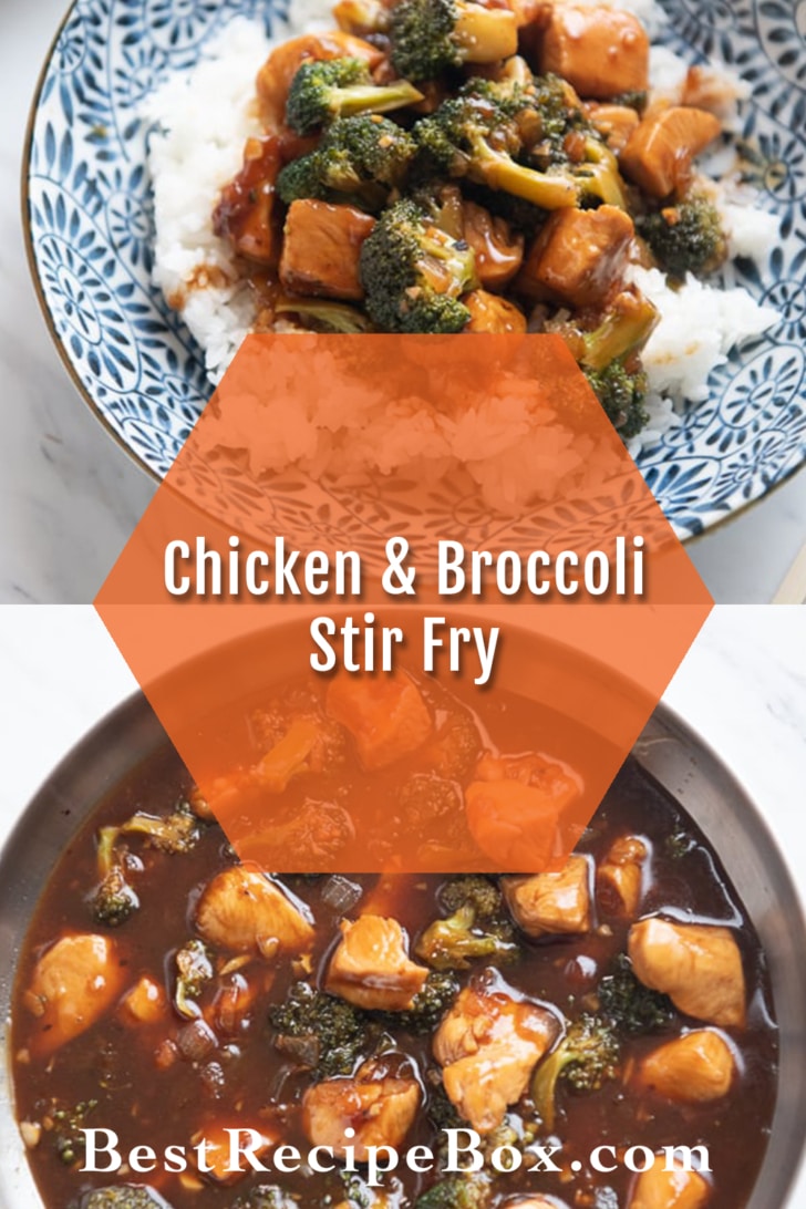 Skillet Chicken and Broccoli Stir Fry collage