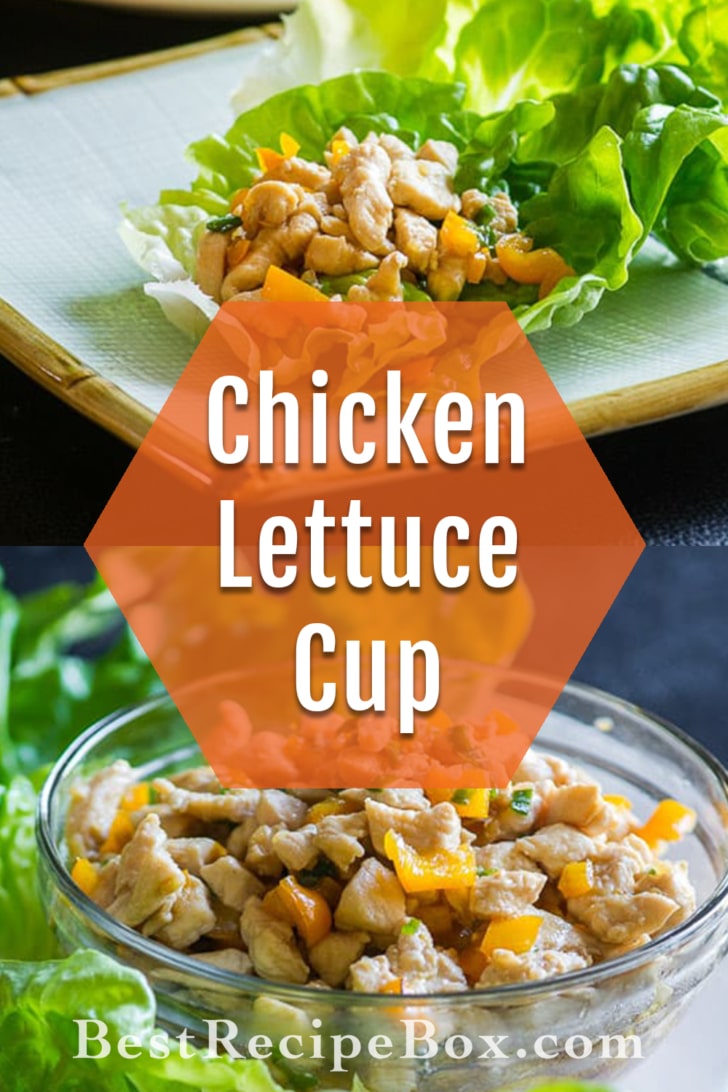 Easy Chicken Lettuce Cups Recipe collage