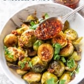 Chili Crisp Brussels Sprouts