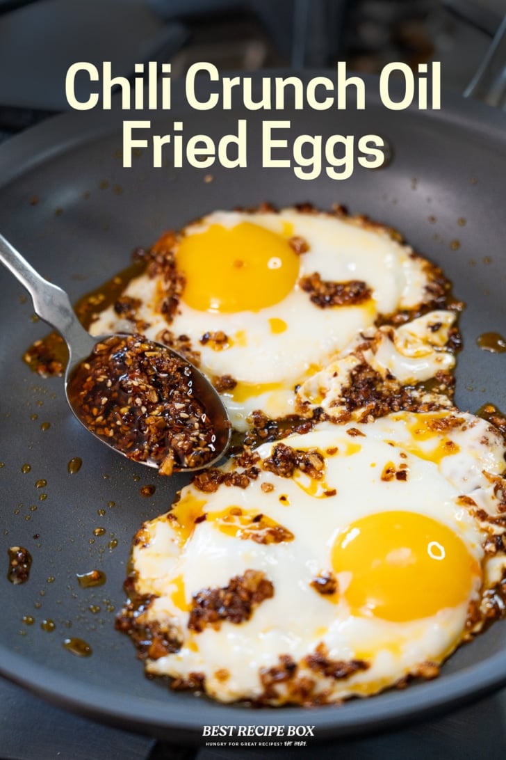 Chili Oil Fried Eggs 10 min with Crunch Chili Crisp | Best Recipe Bo