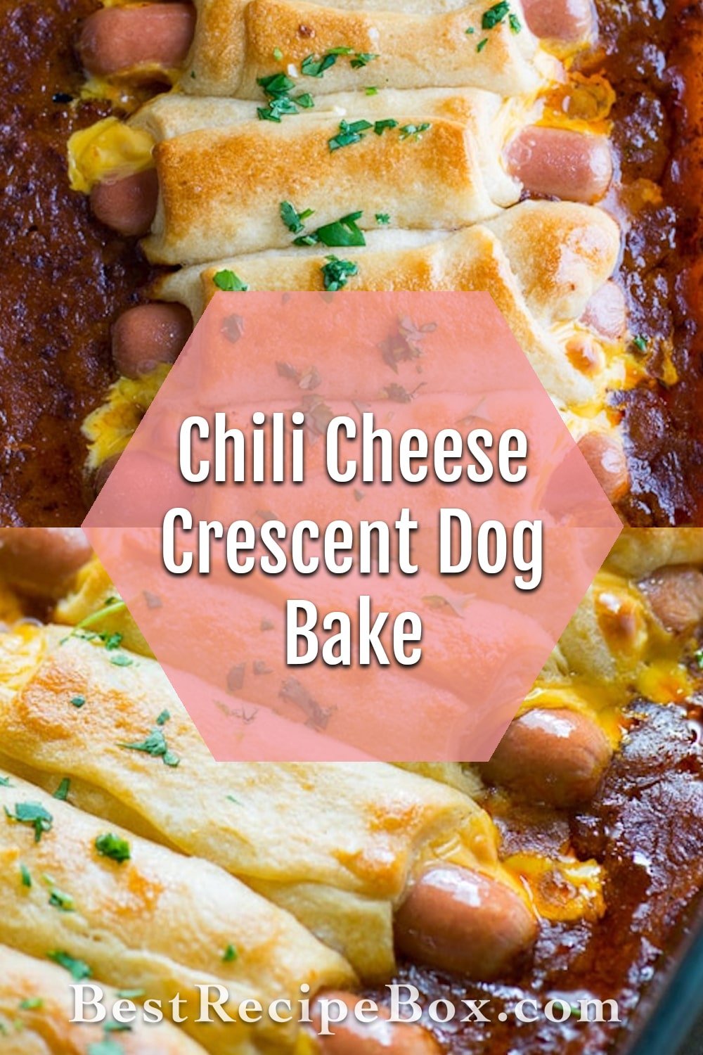 Chili Cheese Crescent Dogs Bake with Hot Dogs | Best Recipe box