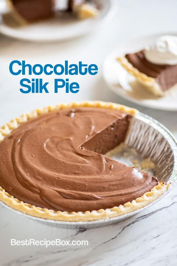 Easy Creamy Chocolate Silk Pie Recipe in handi foil 