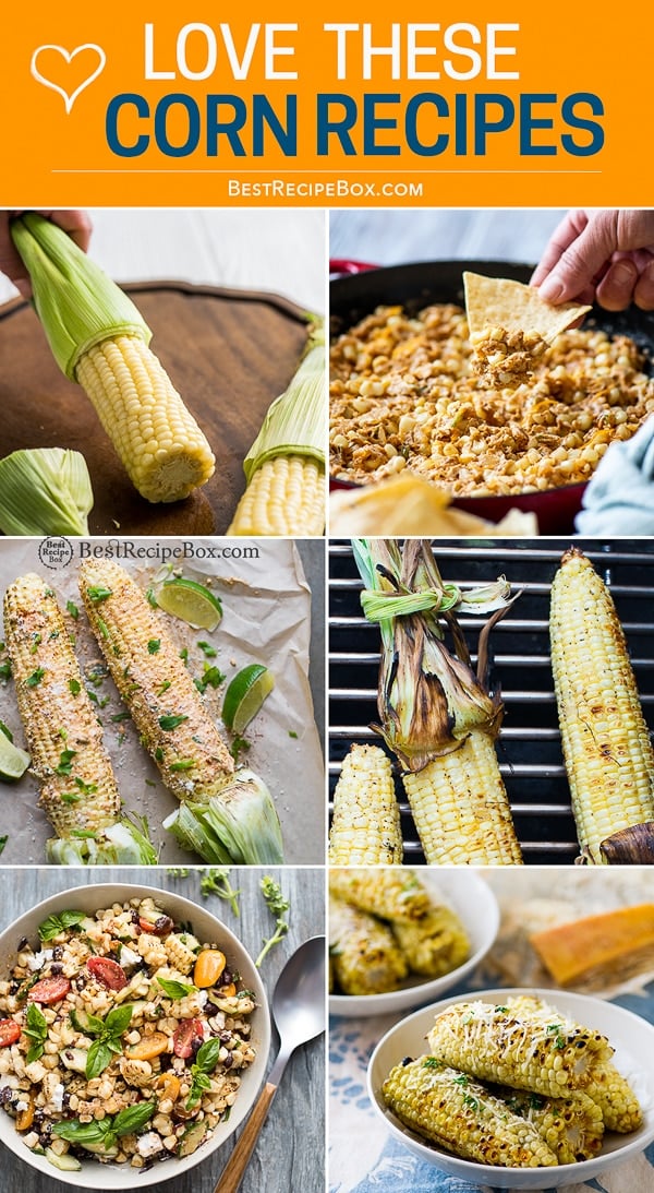 Corn recipes on the grill, in a salad and in a dip step by step