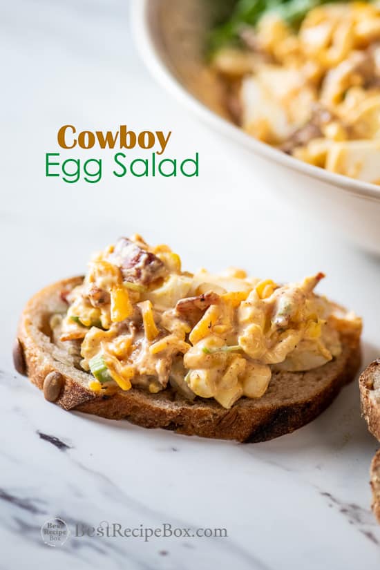 Cowboy Egg Salad on toast
