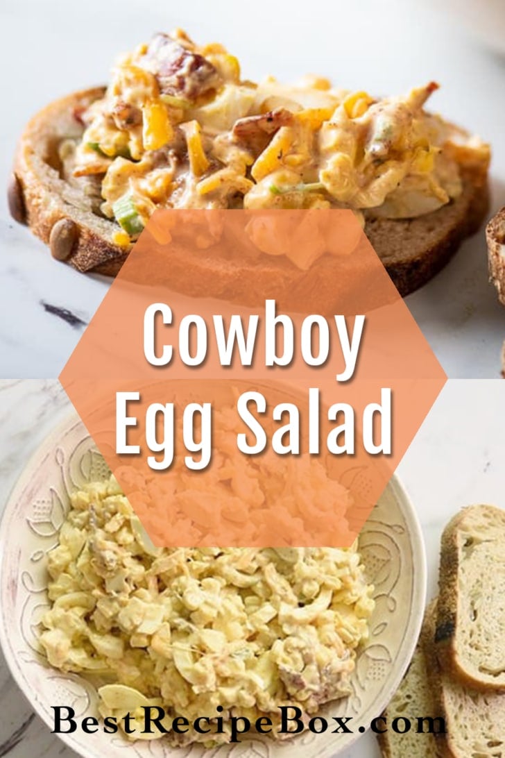 Cowboy Egg Salad Recipe collage