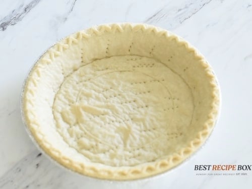 Blind baked pie crust