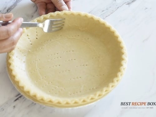 Poking holes in pie crust