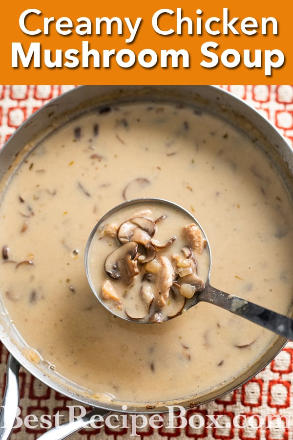 Chicken Mushroom Soup Recipe @BestRecipeBox