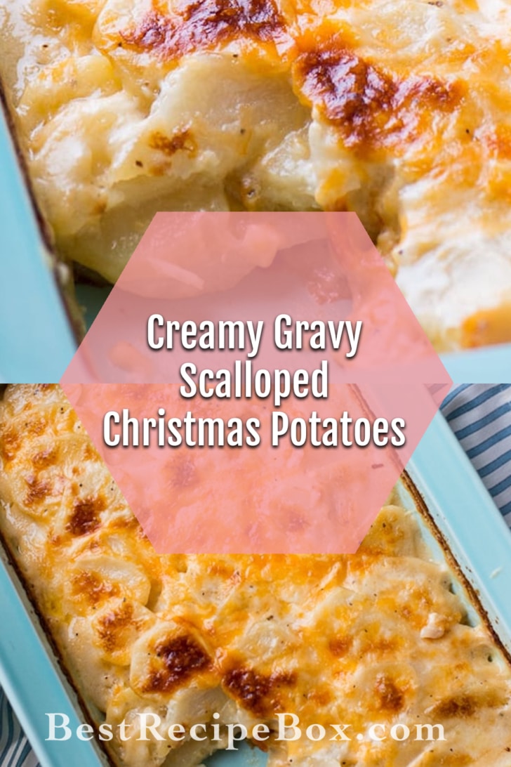 Creamy Gravy Scalloped Potatoes Recipe Collage