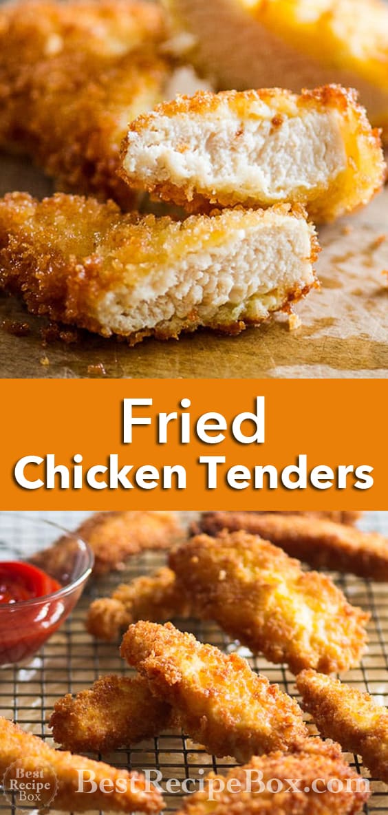 Easy Chicken Strips Recipe | @BestRecipeBox