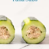 Cucumber Tuna Subs- Low carb Tuna Salad Sandwich @BestRecipebox