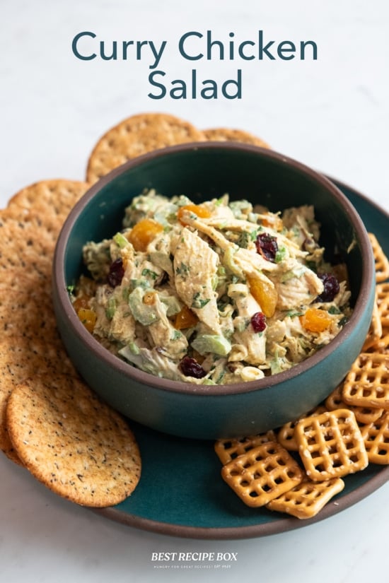 curry chicken salad recipe with crackers