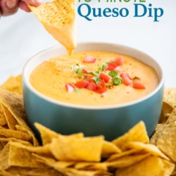 Easy Queso Recipe and Queso Cheese Dip Appetizer Recipe | BestRecipeBox.com