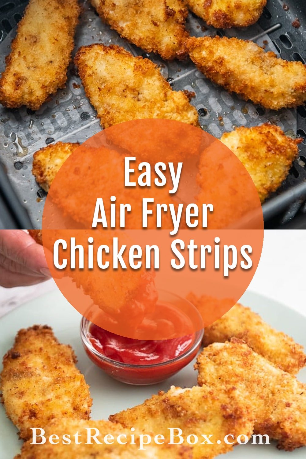 Air Fried Chicken Strips Recipe Tenders CRISPY EASY Best Recipe Box