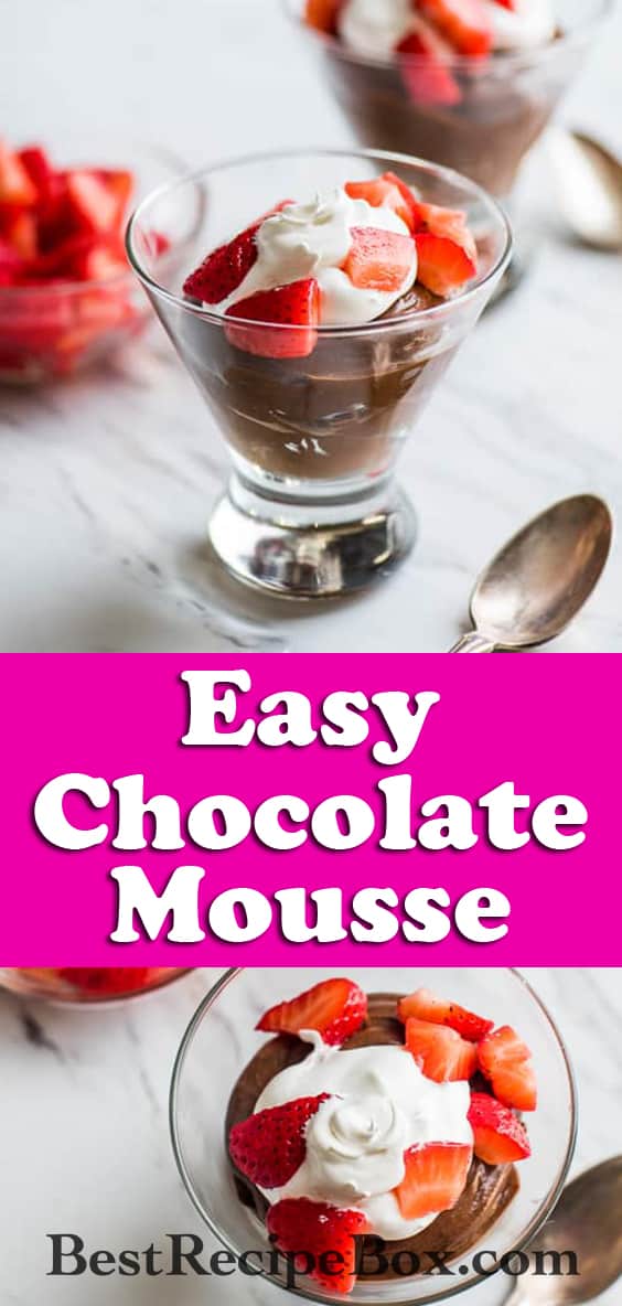 Super Easy and Creamy Chocolate Mousse Recipe | @bestrecipebox