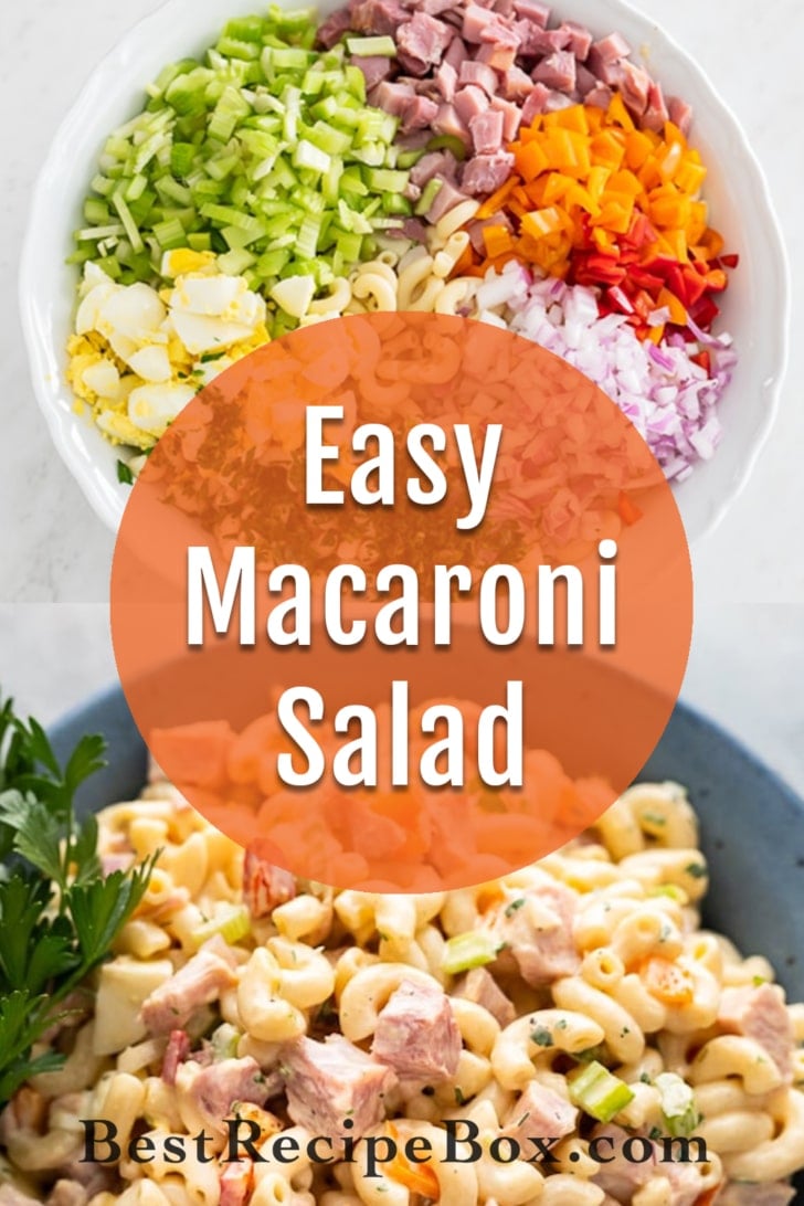 Classic Macaroni Salad Recipe collage
