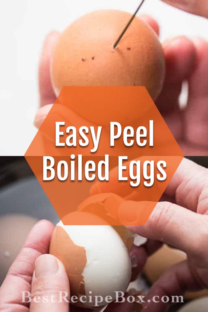 How To Easy Peel Hard Boiled Eggs collage