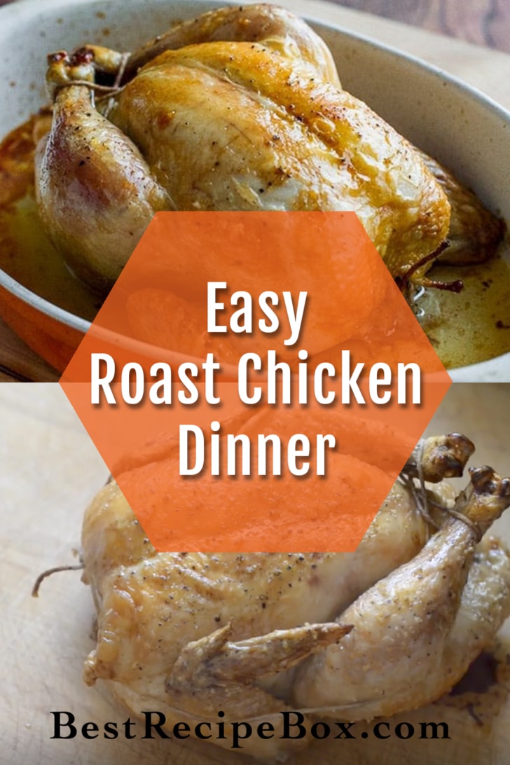 Easy Roast Chicken Recipe collage