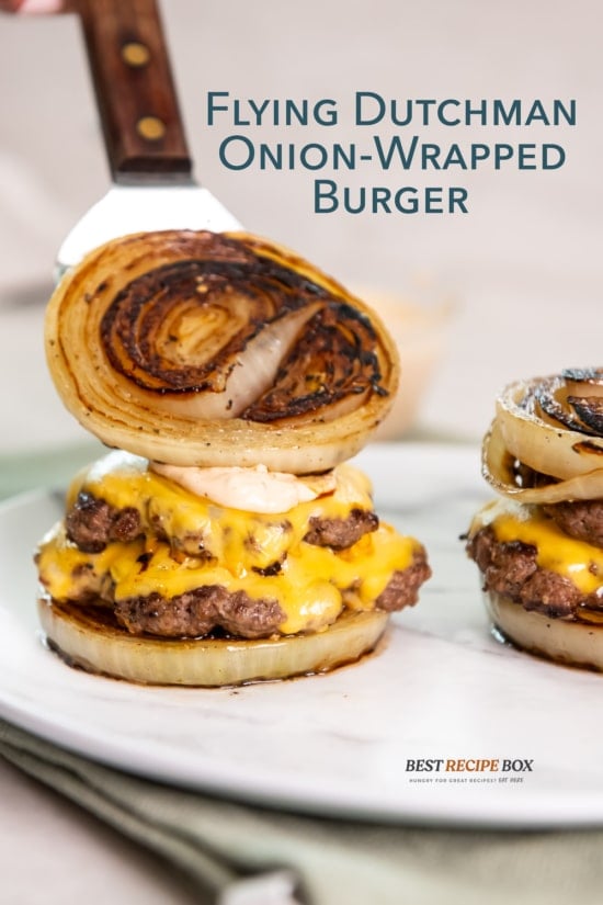 flying dutchman onion wrapped burger with onion top 