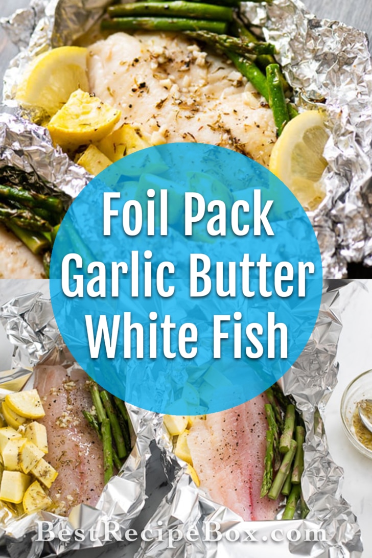 Garlic Butter White Fish Foil Pack | Healthy White Fish Recipe @bestrecipebox
